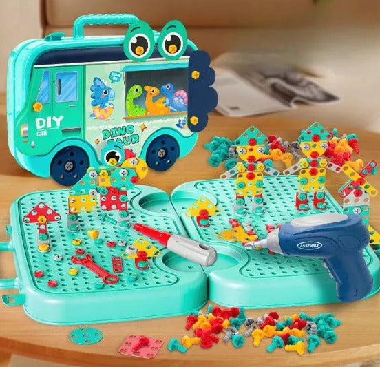 CAJA HERRAMIENTA 3D MULTIFUNCIONAL JUGUETE NIÑOS TALADRO