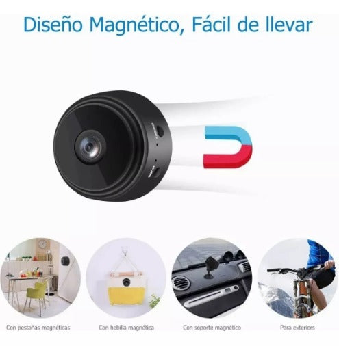 CÁMARA DE SEGURIDAD A9 MINI RESOLUCIÓN 1080P VISIÓN NOCTURNA