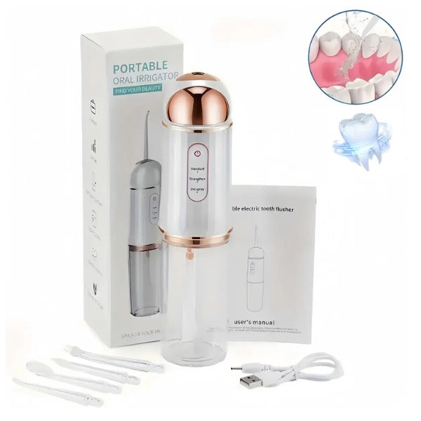 IRRIGADOR BUCAL LIMPIEZA DE DIENTES RECARGABLE