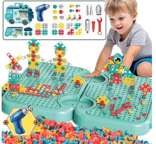CAJA HERRAMIENTA 3D MULTIFUNCIONAL JUGUETE NIÑOS TALADRO