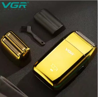 AFEITADORA SHAVER VGR 399 RECARGABLE COLOR DORADO OSCURO 110
